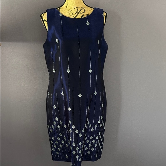 Positive Attitude Dresses & Skirts - Elegant Navy Sleeveless Dress